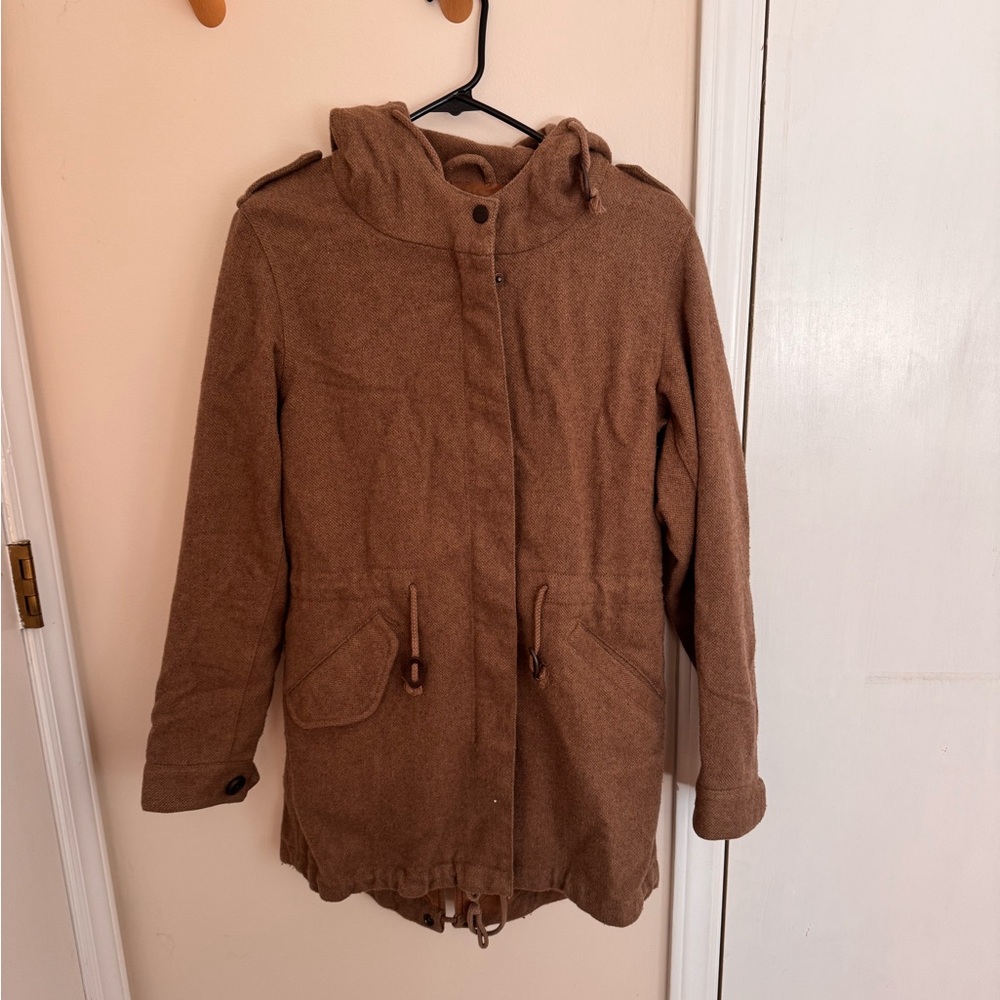 Wool Blend Cocoon Coat